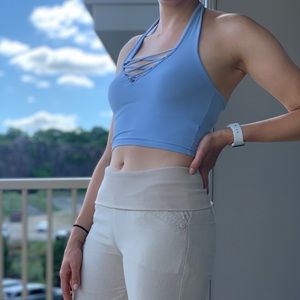 Light Blue Halter Croptop